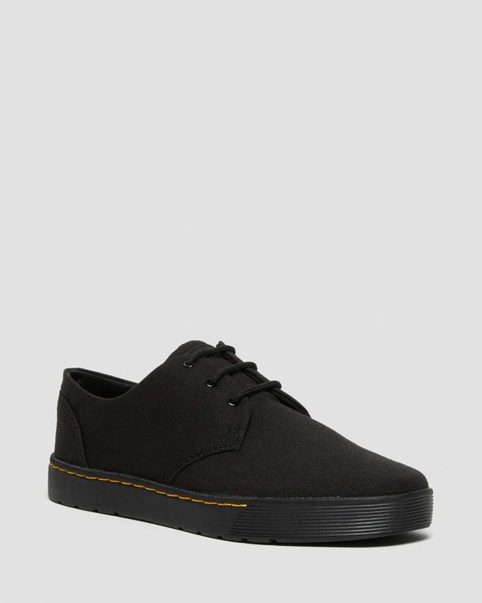 Dr Martens Oxfords Herre Svart Cairo Lave Canvas 4963ZSYRE